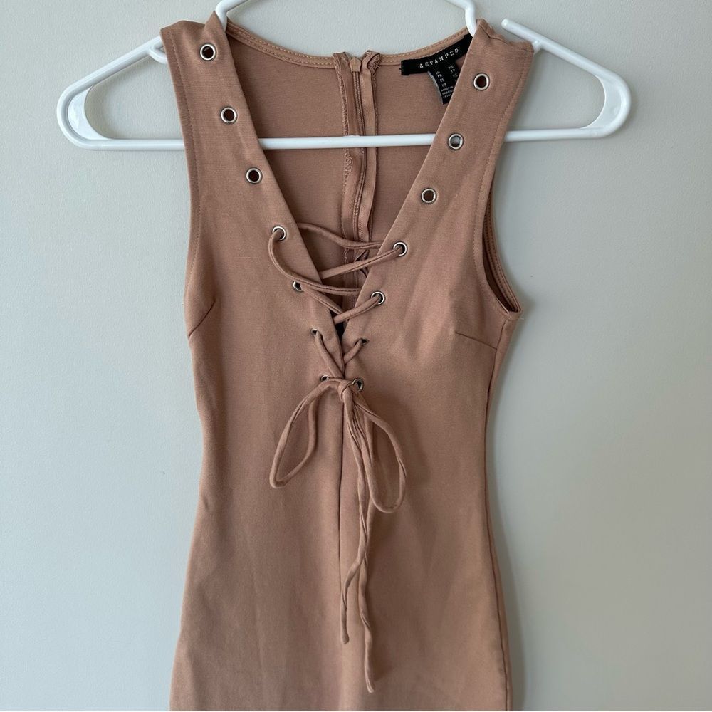 Revamped xs beige dress - Picture 2 of 5